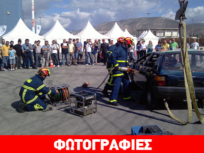 Ζωντανό crash test στην έκθεση αυτοκινήτου της Αθήνας